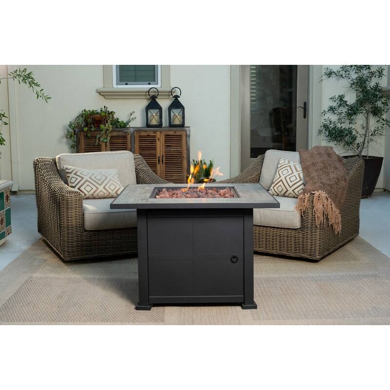 Bond Ashland 35" sq. Gas Fire Pit Table Bed Bath & Beyond 33185128